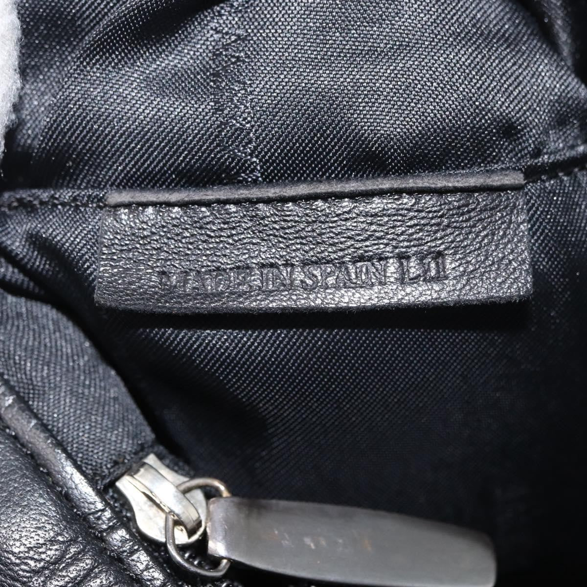 Loewe Flamenco Leather Black Leather Shoulder Bag Bag (Pre-Owned)