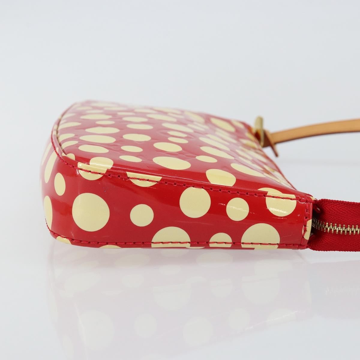Louis Vuitton Pochette Accessoires Yayoi Kusama Painted Dots Monogram Vernis Red Patent_Leather Clutche & Pouche Bag (Pre-Owned)