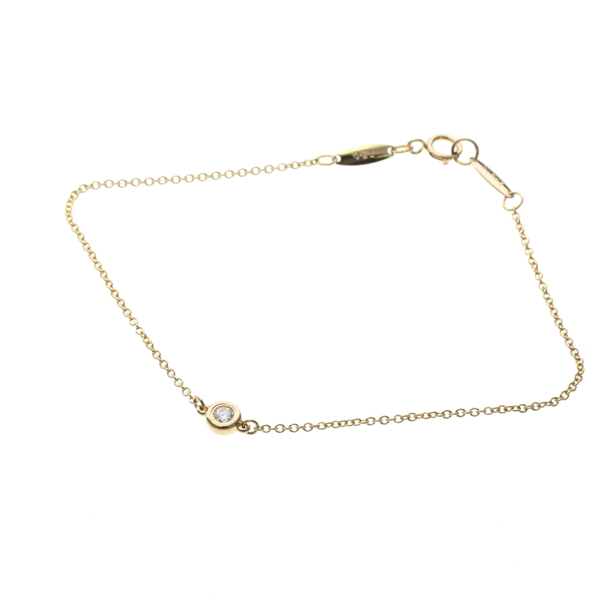 Tiffany & Co. Peretti Diamonds By The Yard 18K Rose Gold With Diamond Gold Pink_Gold Bracelet Jewelry (Pre-Owned)