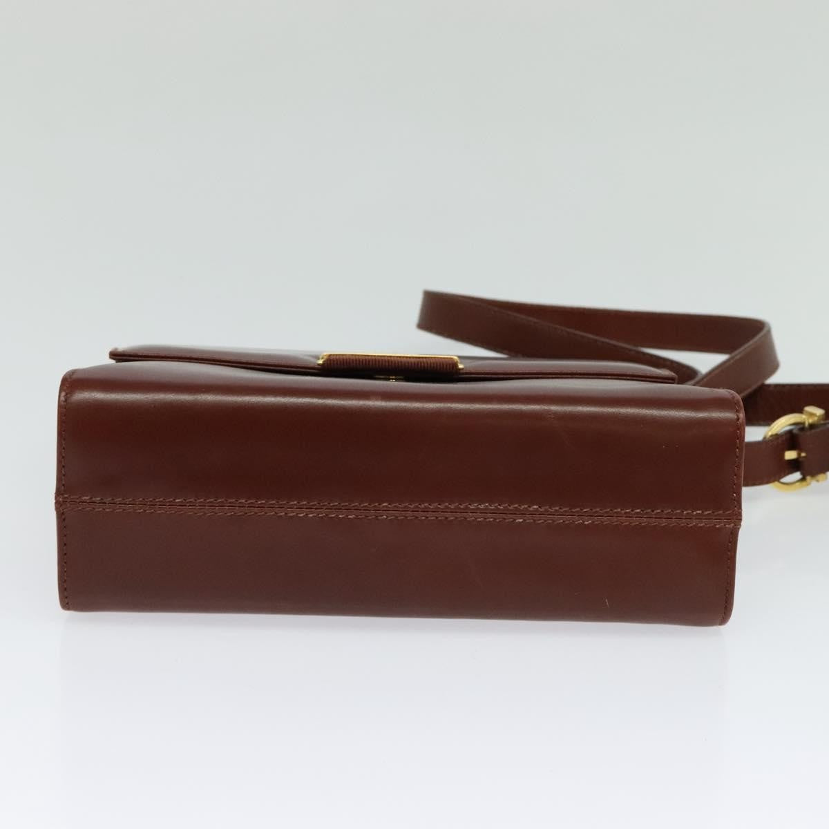 Salvatore Ferragamo Vintage Leather Brown Leather Shoulder Bag Bag (Pre-Owned)