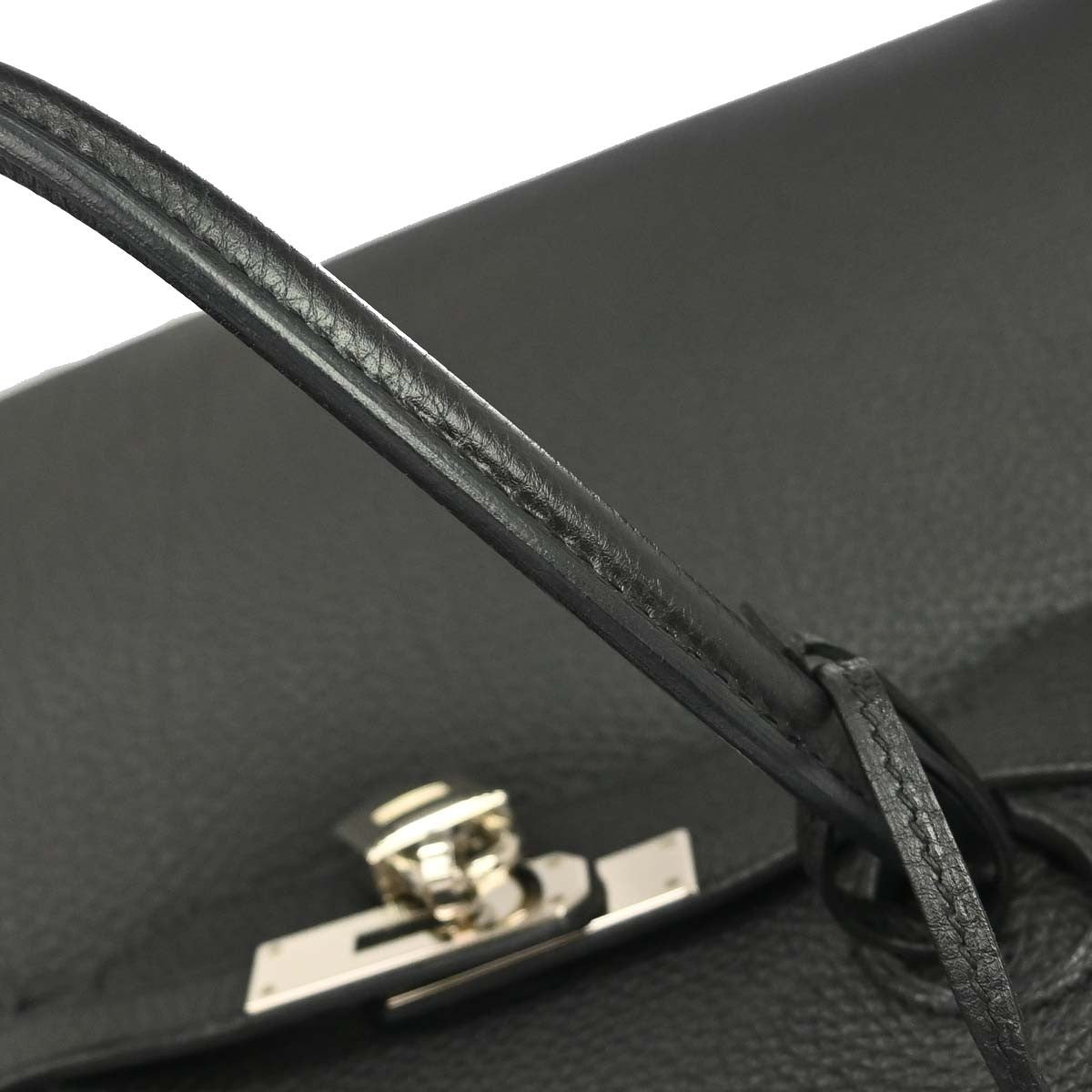 Hermes Birkin Black Togo With Palladium Hardware Black Calfskin Handbag (Pre-Owned)