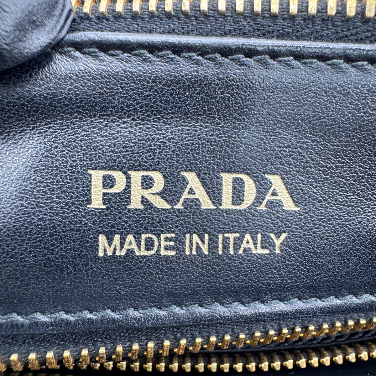 Prada Double Zip Tote Diagramme Quilted Leather Black Leather Tote Bag Bag (Pre-Owned)