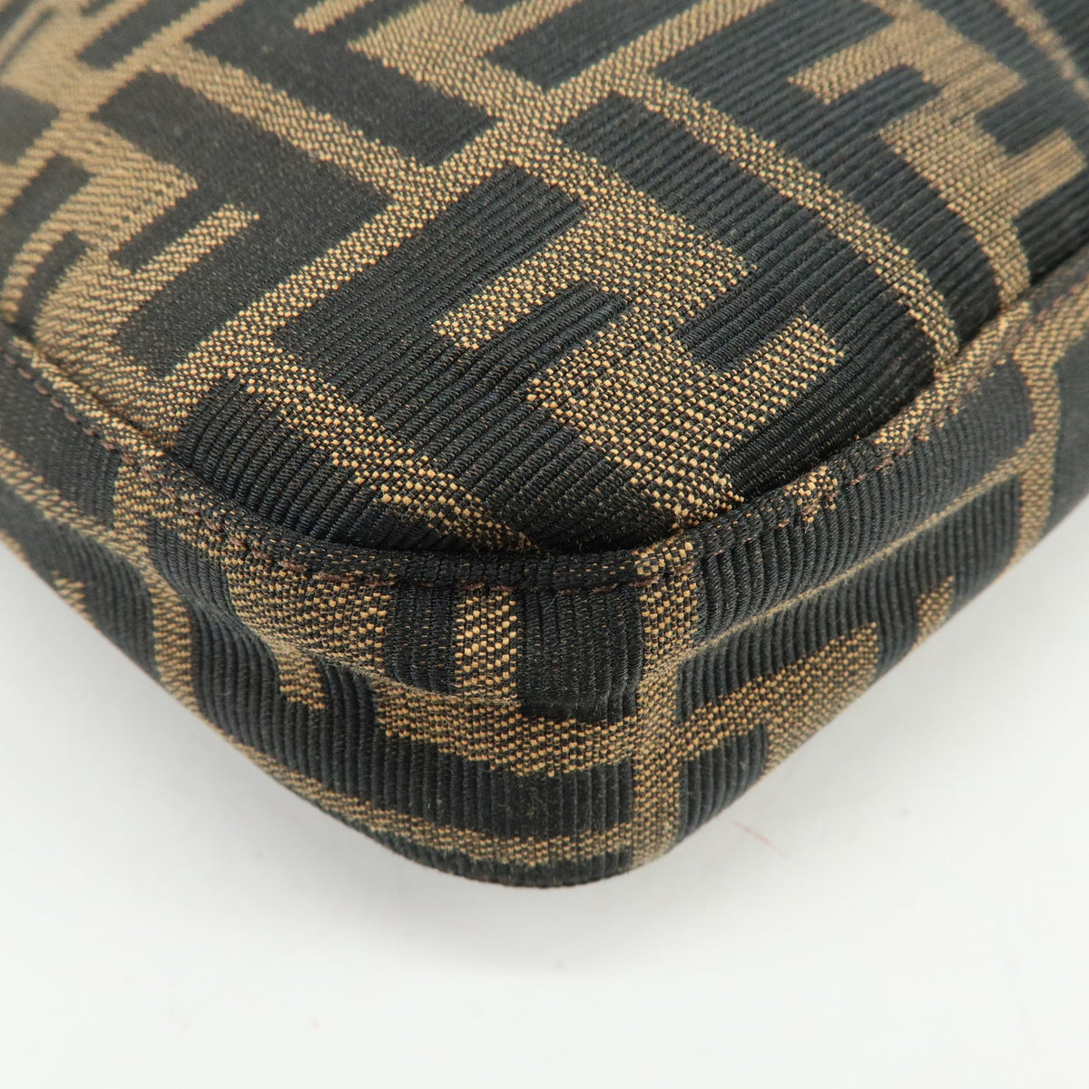 Fendi Vintage Zucca Canvas Brown Canvas Tote Bag Bag (Pre-Owned)