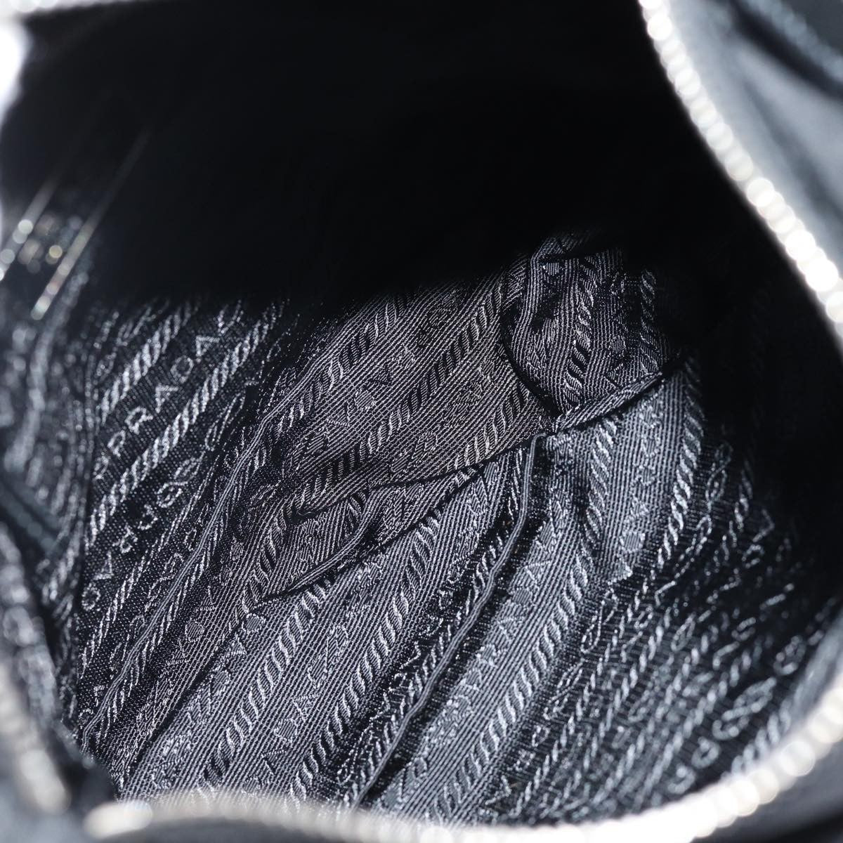 Prada Buckle Messenger Tessuto Black Nylon Shoulder Bag Bag (Pre-Owned)