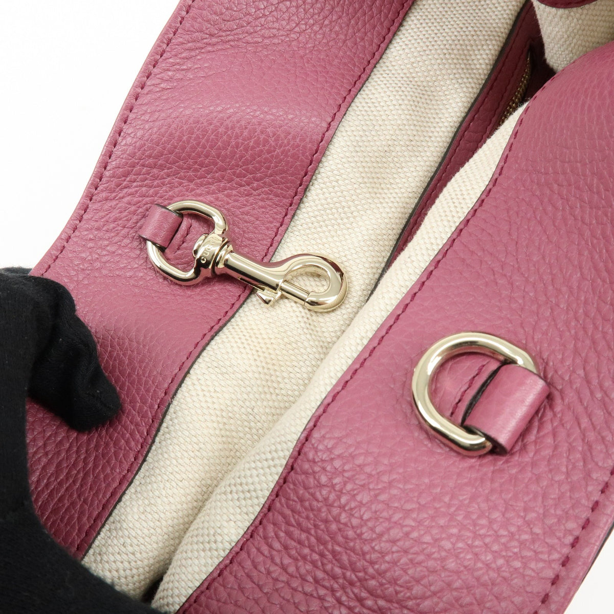 Gucci Soho Chain Strap Leather Purple Leather Shoulder Bag Bag (Pre-Owned)