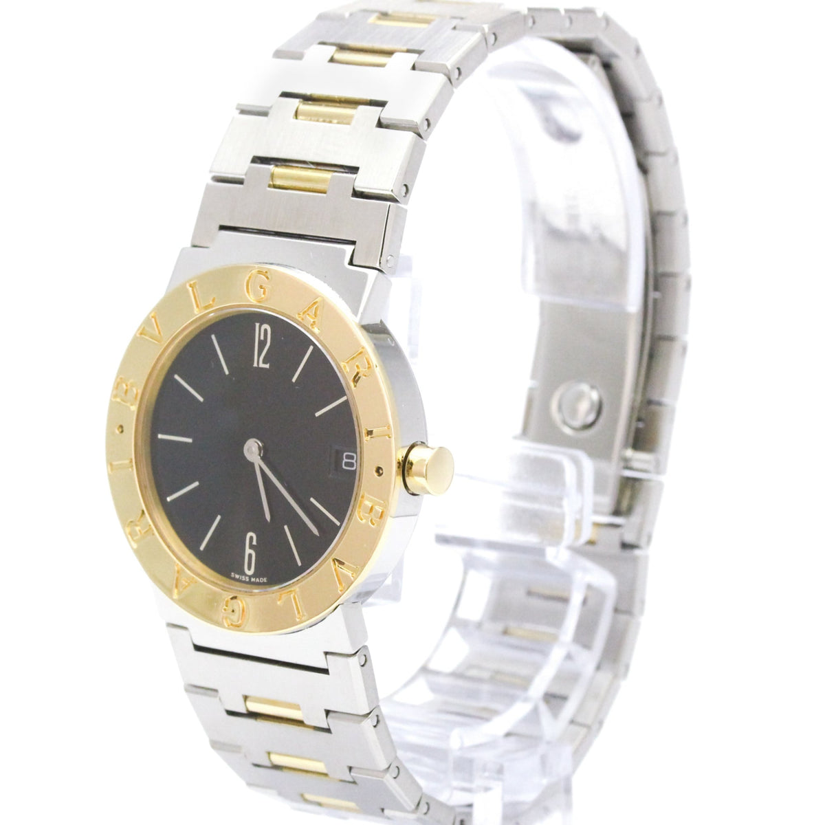 Bvlgari Bvlgari Quartz Stainless Steel And Yellow Gold Watch (Pre-Owned)