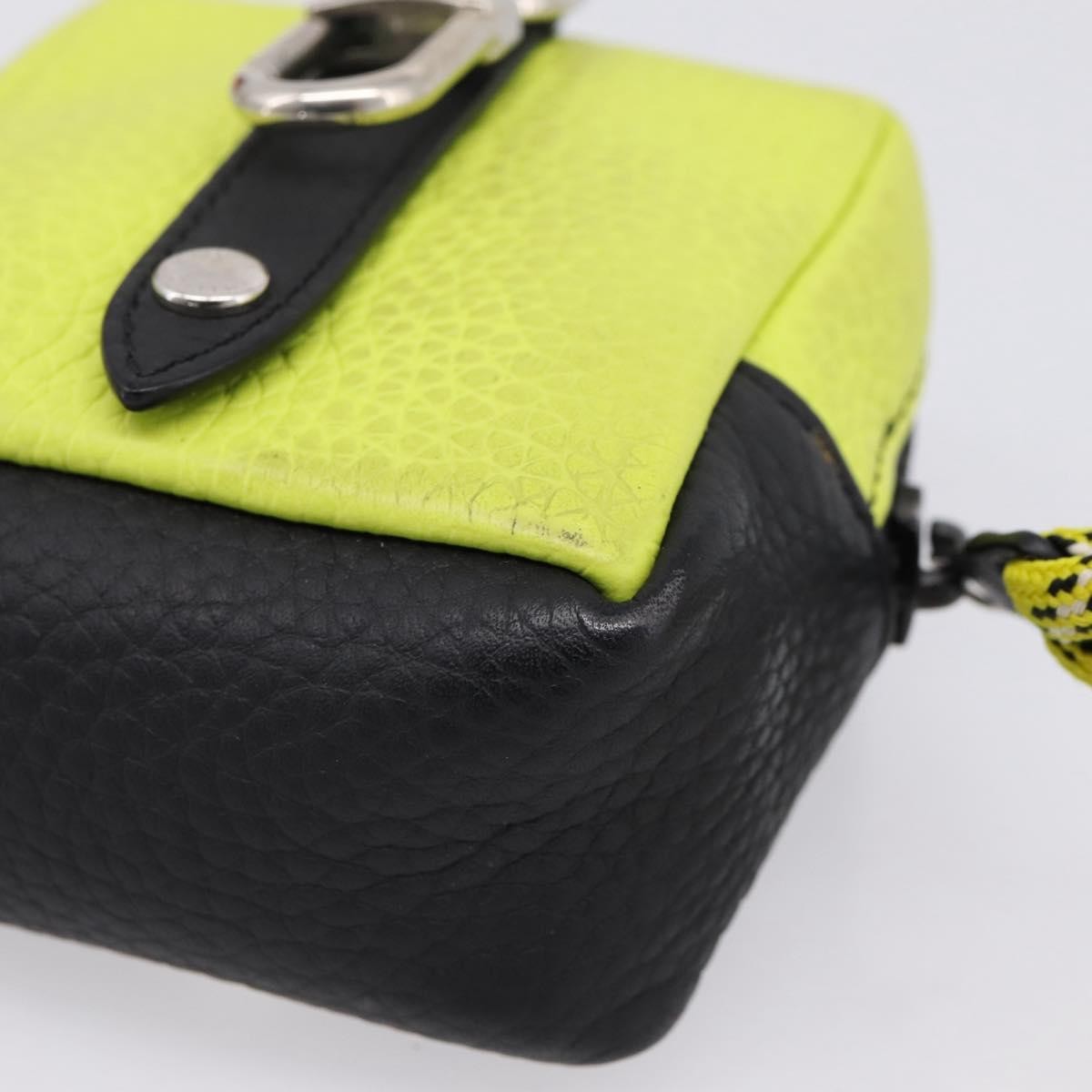 Louis Vuitton Square Pouch Bag Charm And Key Holder Leather Gray Leather Charms And Keychains Accessory (Pre-Owned)