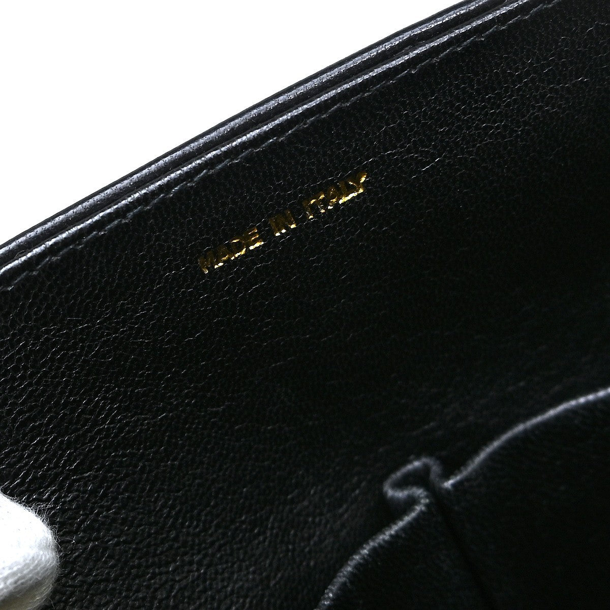 Chanel Vintage Cc Envelope Chain Flap Lambskin Black Leather Shoulder Bag Bag (Pre-Owned)