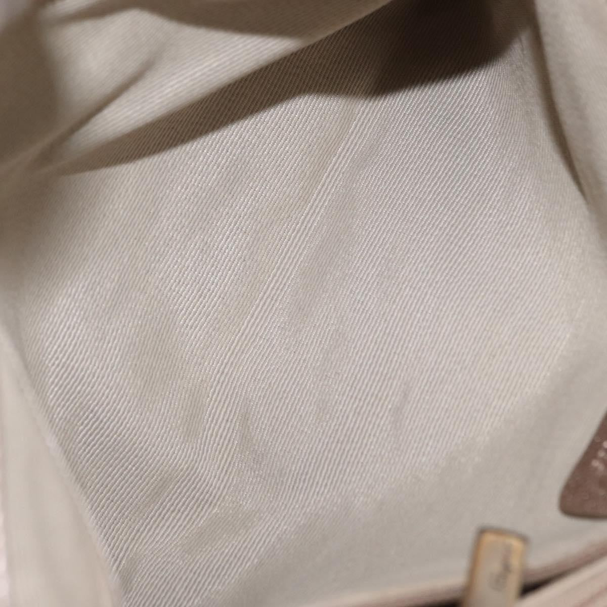 Salvatore Ferragamo Vala Tote Leather Beige Leather Tote Bag Bag (Pre-Owned)