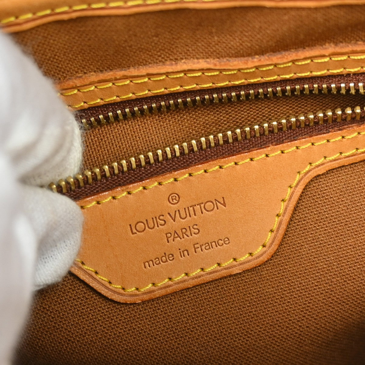 Louis Vuitton Vavin Monogram Empreinte Leather Brown Canvas Handbag (Pre-Owned)