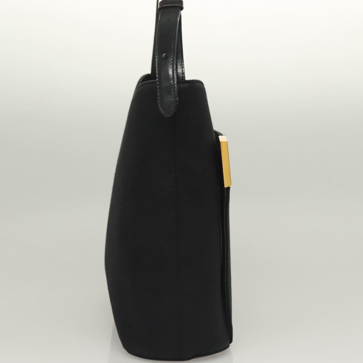 Givenchy Vintage 4G Leather Black Canvas Shoulder Bag Bag (Pre-Owned)