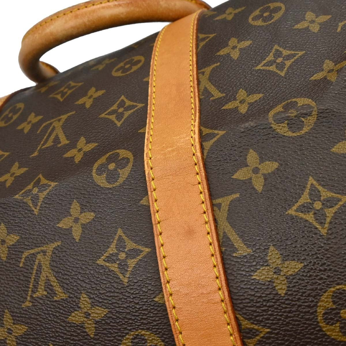 Louis Vuitton Keepall Monogram Canvas Brown Canvas Travel Bag Bag (Pre-Owned)