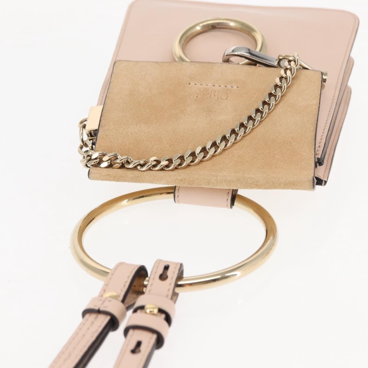 Chloe Faye Leather And Suede Pink Suede Bag (Pre-Owned)