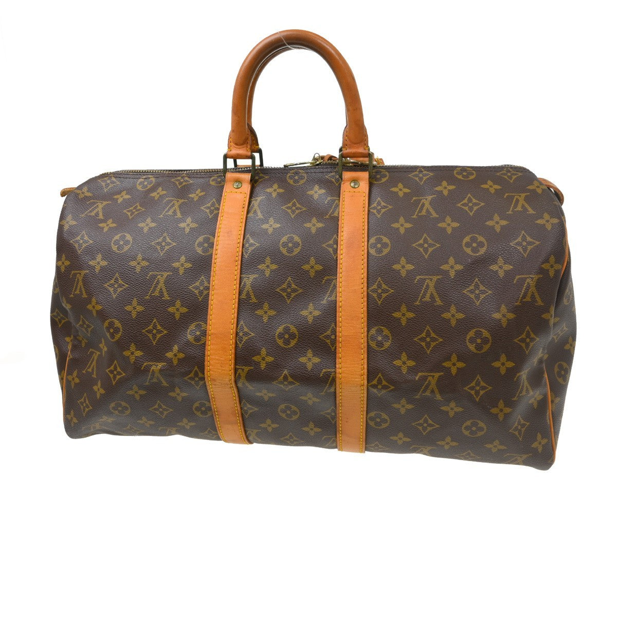 Louis Vuitton Keepall Monogram Canvas Brown Canvas Travel Bag Bag (Pre-Owned)
