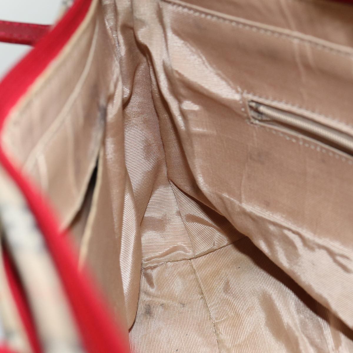 Burberry Nova Check Nova Check Canvas Beige Canvas Handbag (Pre-Owned)