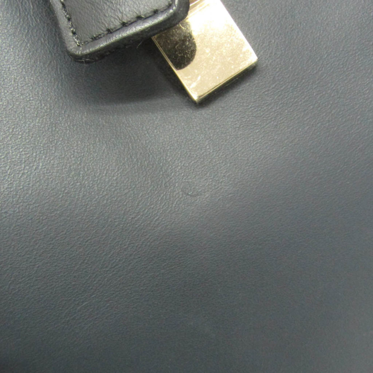 Chloe Bicolor Baylee Satchel Leather Gray Leather Handbag (Pre-Owned)