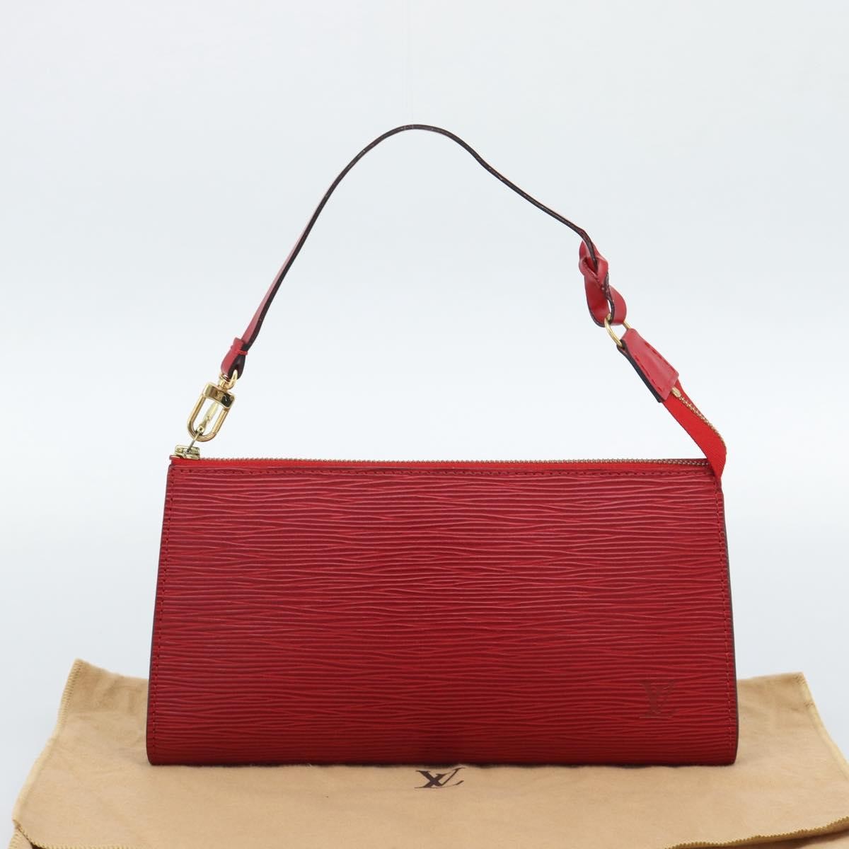 Louis Vuitton Pochette Accessoires Epi Red Leather Clutche & Pouche Bag (Pre-Owned)