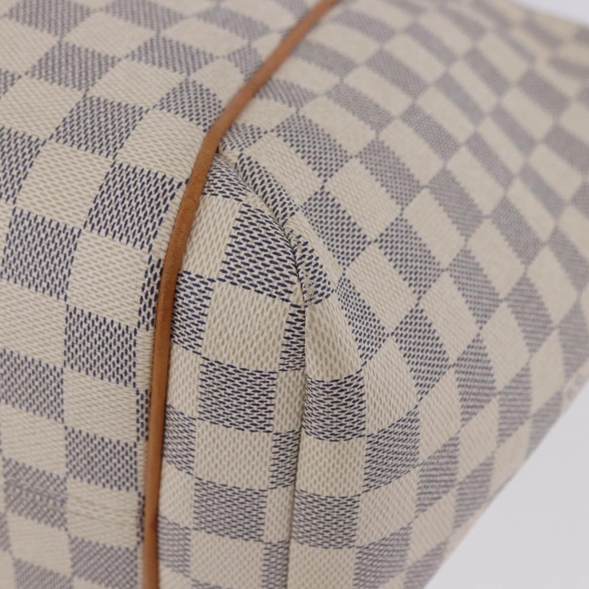 Louis Vuitton Totally Damier Azur Beige Canvas Shoulder Bag Bag (Pre-Owned)