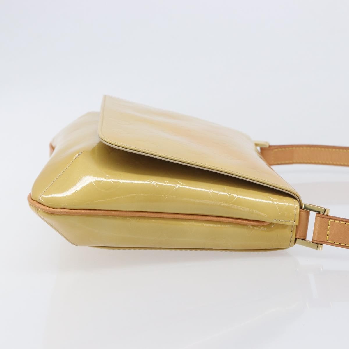 Louis Vuitton Thompson Street Monogram Vernis Beige Patent_Leather Shoulder Bag Bag (Pre-Owned)