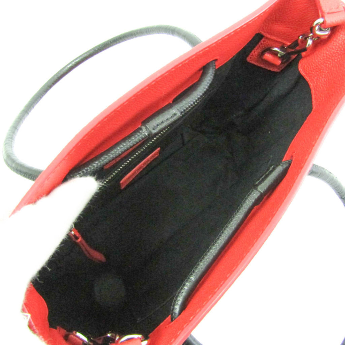 Balenciaga Shopping Leather Red Leather Tote Bag Bag (Pre-Owned)