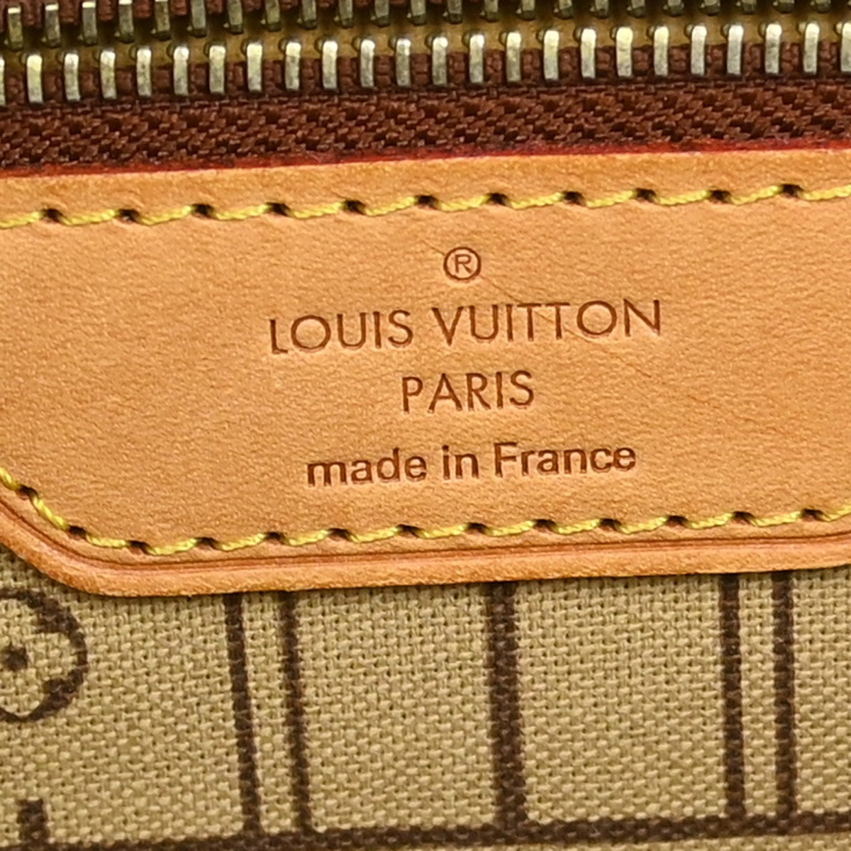 Louis Vuitton Neverfull Monogram Canvas Brown Canvas Tote Bag Bag (Pre-Owned)