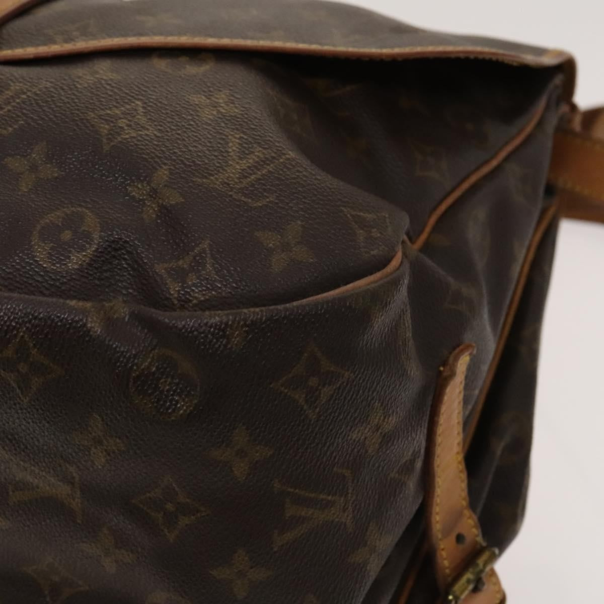Louis Vuitton Saumur Monogram Canvas Brown Canvas Shoulder Bag Bag (Pre-Owned)