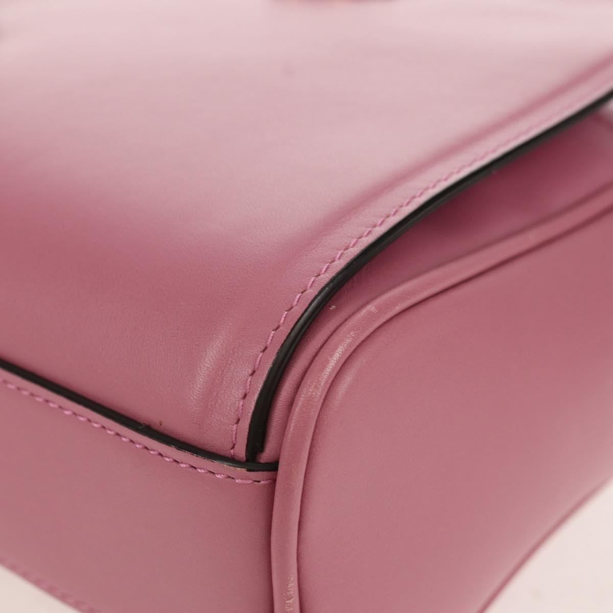 Salvatore Ferragamo Gancini Leather Pink Leather Shoulder Bag Bag (Pre-Owned)