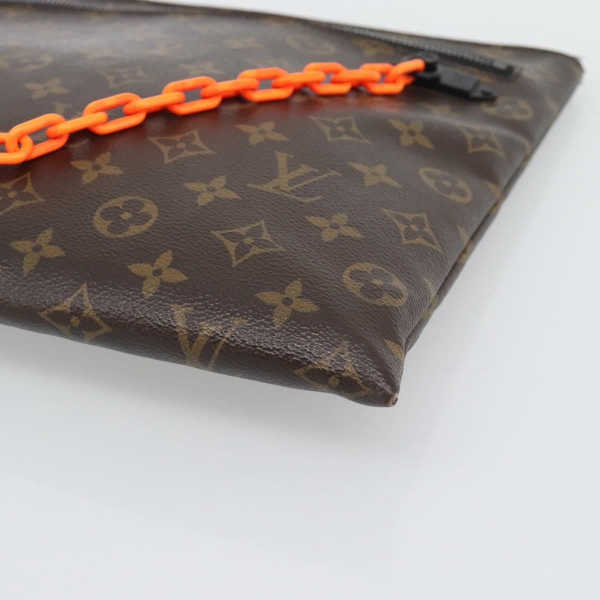 Louis Vuitton Solar Ray A4 Monogram Canvas Brown Canvas Clutche & Pouche Bag (Pre-Owned)