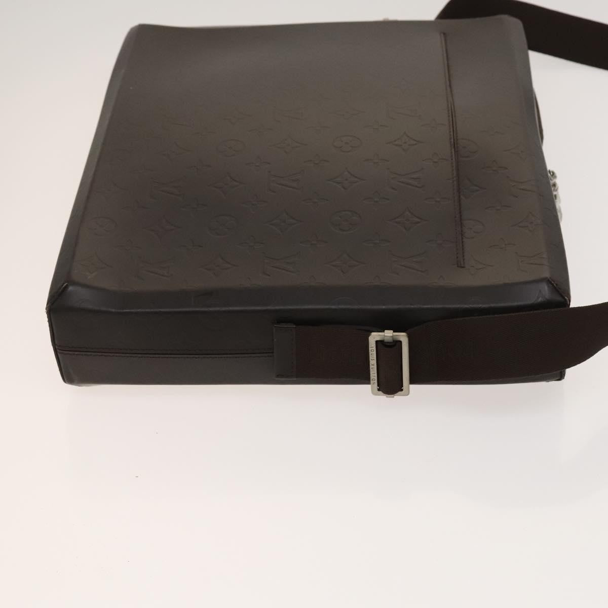 Louis Vuitton Steve Messenger Monogram Glace Leather Brown Leather Handbag (Pre-Owned)