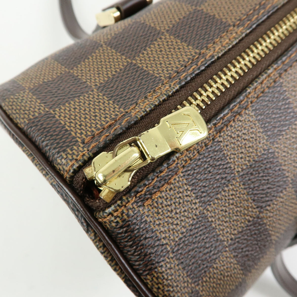 Louis Vuitton Papillon Damier Ebene Brown Canvas Handbag (Pre-Owned)