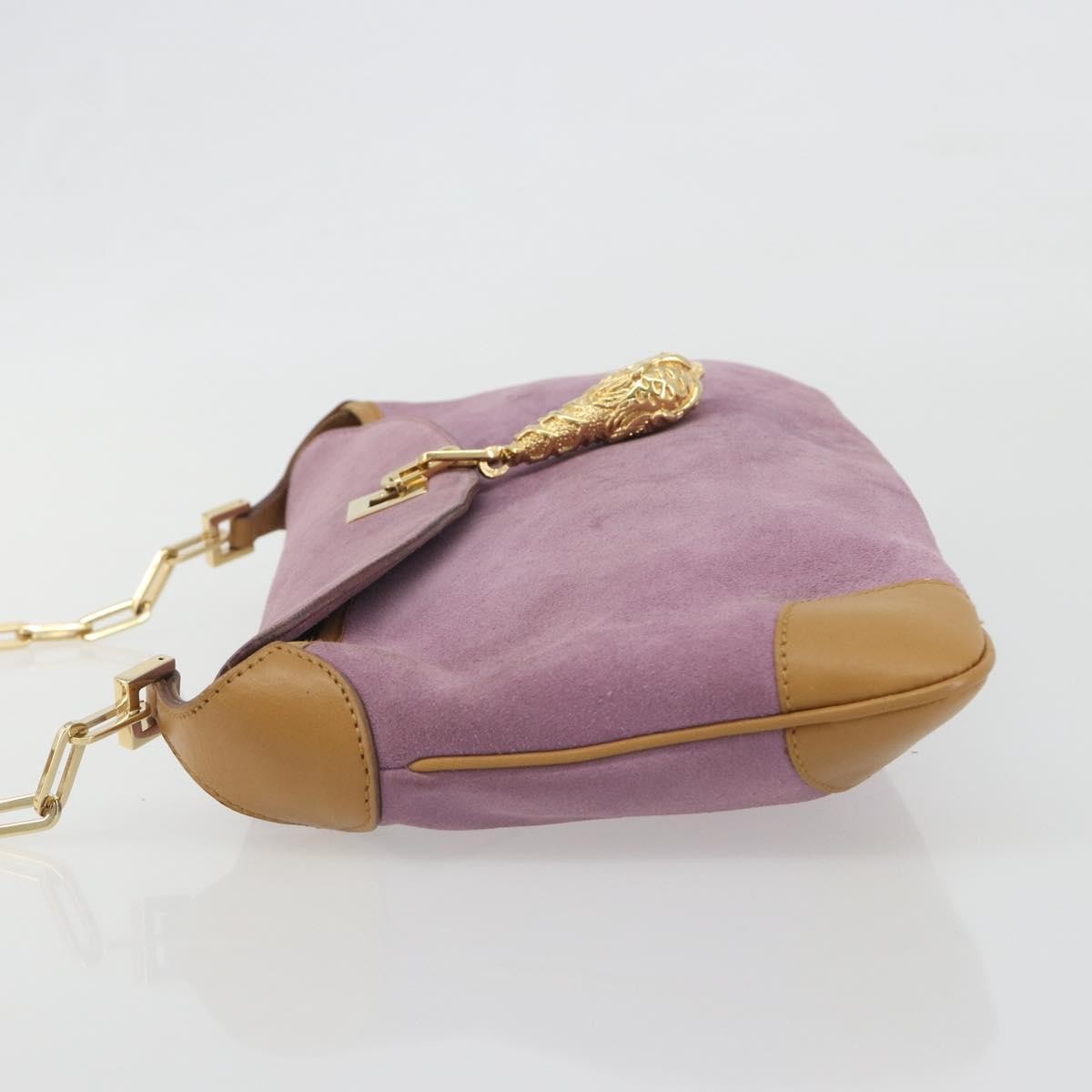 Gucci Tiger Charm Suede Multicolour Suede Shoulder Bag Bag (Pre-Owned)