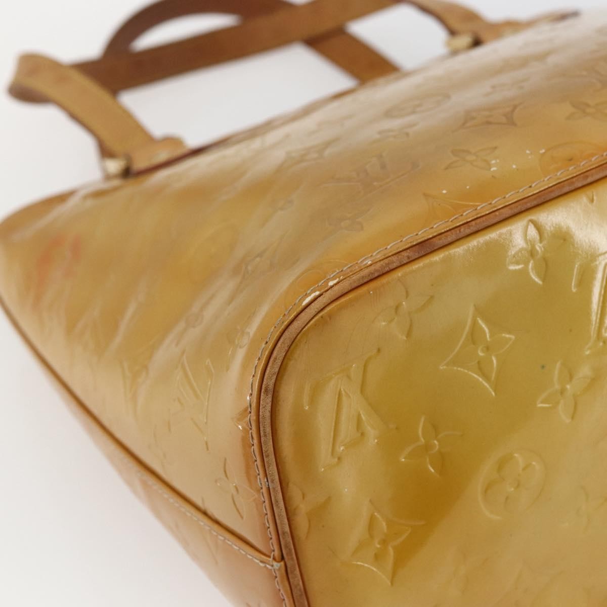 Louis Vuitton Houston Monogram Vernis Beige Patent_Leather Tote Bag Bag (Pre-Owned)