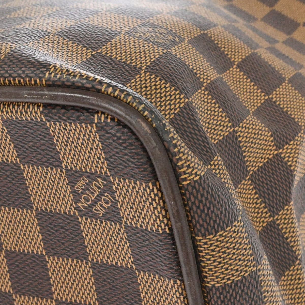 Louis Vuitton Greenwich Travel Damier Ebene Brown Canvas Handbag (Pre-Owned)