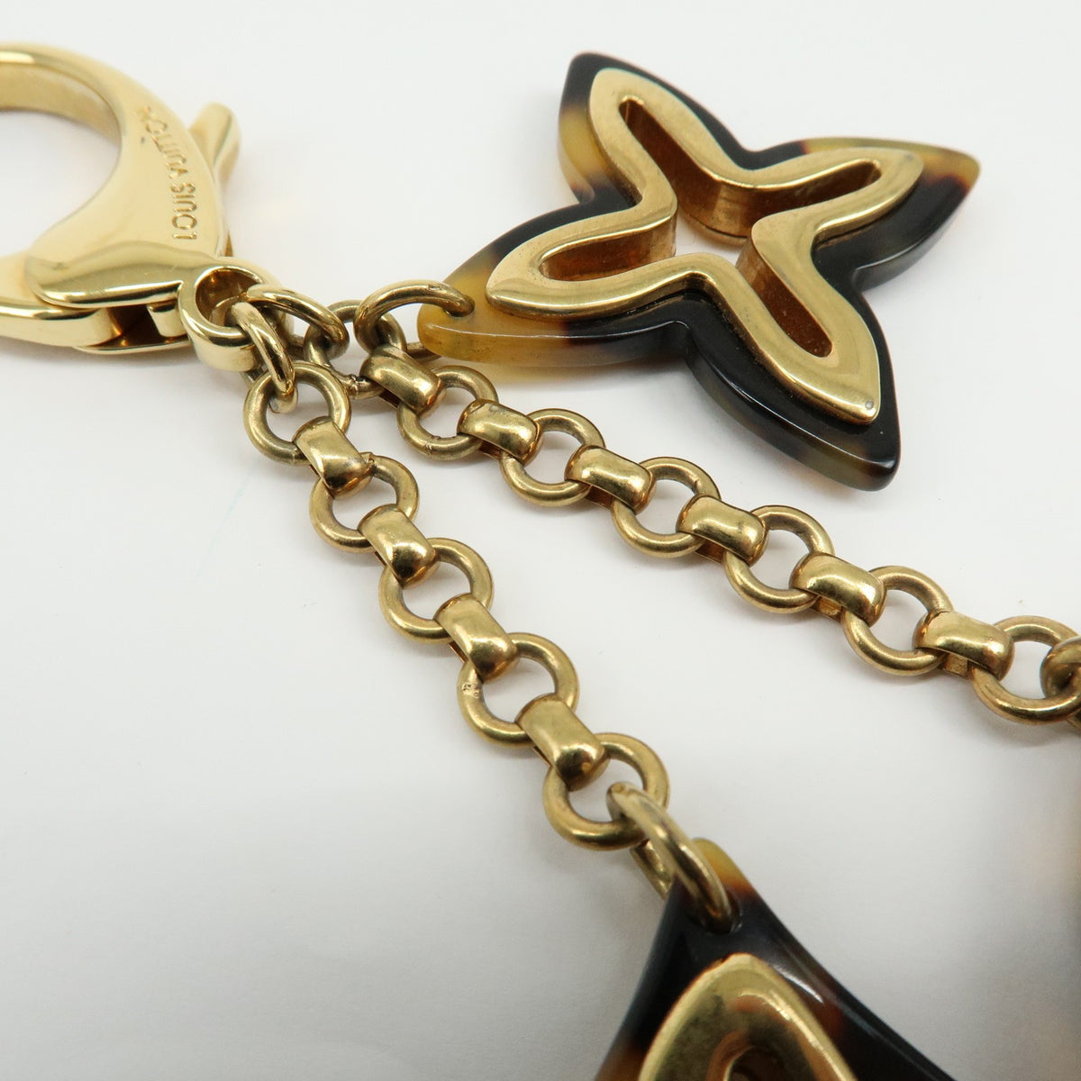 Louis Vuitton Insolence Bag Charm Metal And Tortoise Gold Metal Charms And Keychains Accessory (Pre-Owned)