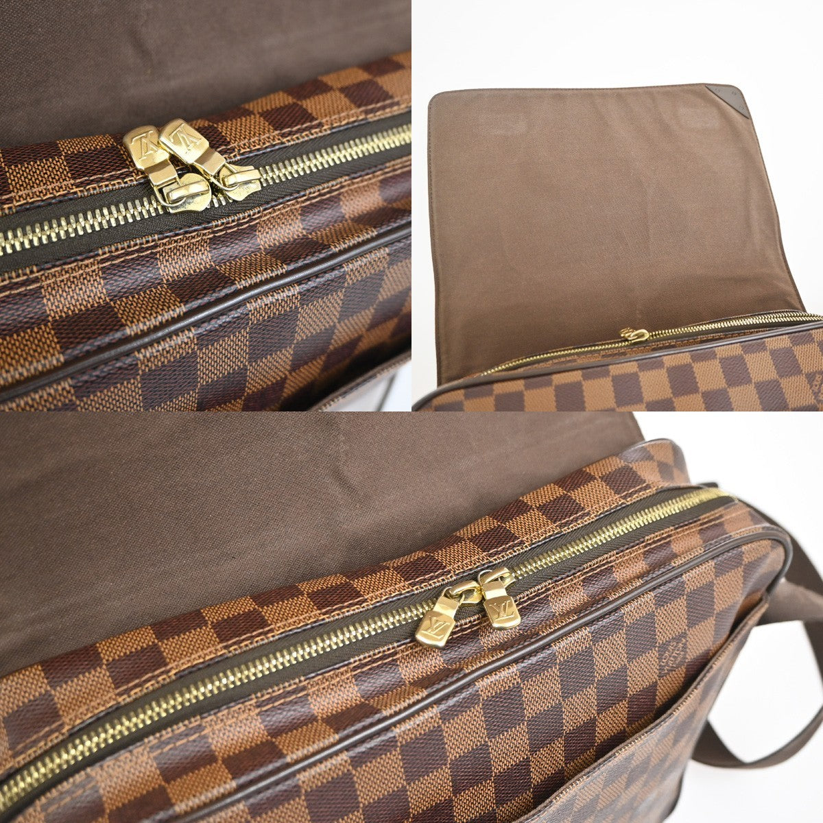 Louis Vuitton Shelton Messenger Damier Ebene Brown Canvas Shoulder Bag Bag (Pre-Owned)