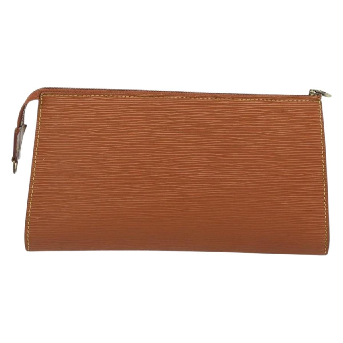 Louis Vuitton Pochette Accessoires Epi Brown Leather Clutche & Pouche Bag (Pre-Owned)