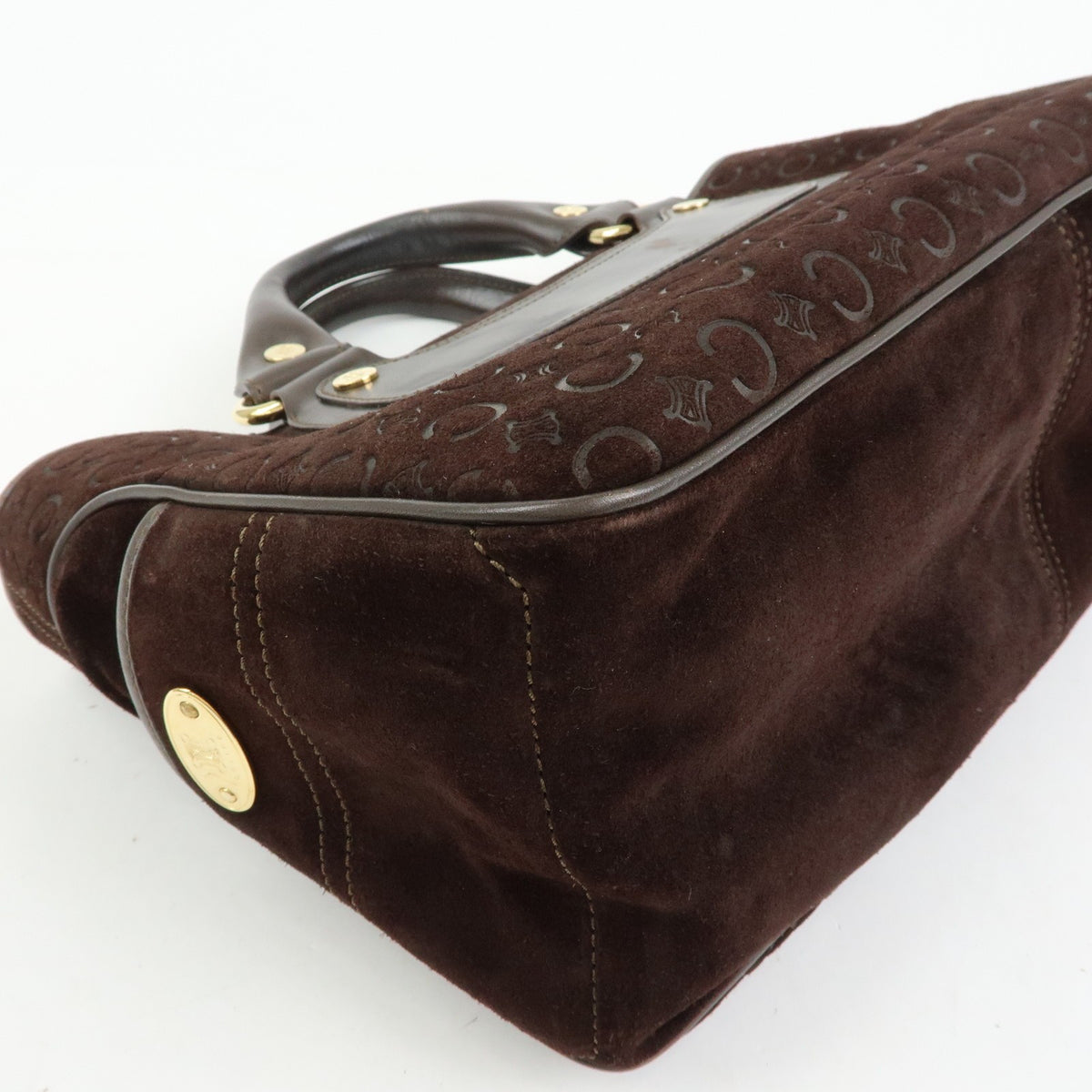 Celine Boogie Suede Brown Suede Handbag (Pre-Owned)