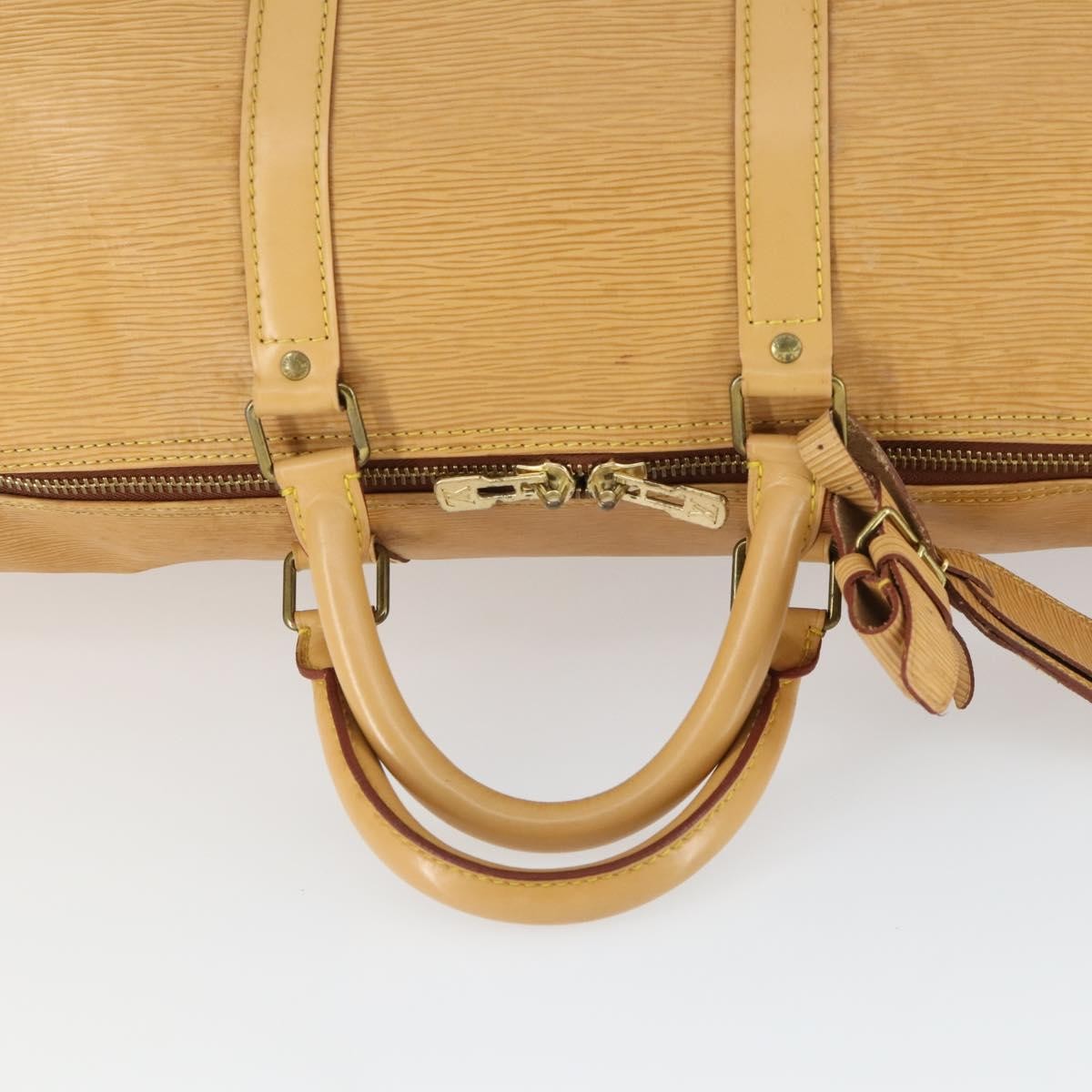 Louis Vuitton Keepall Epi Leather Beige Leather Travel Bag Bag (Pre-Owned)