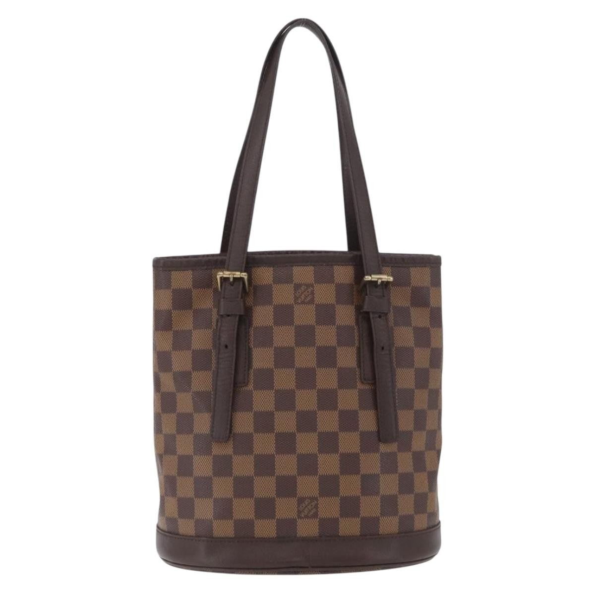 Louis Vuitton Marais Bucket Damier Brown Canvas Handbag (Pre-Owned)