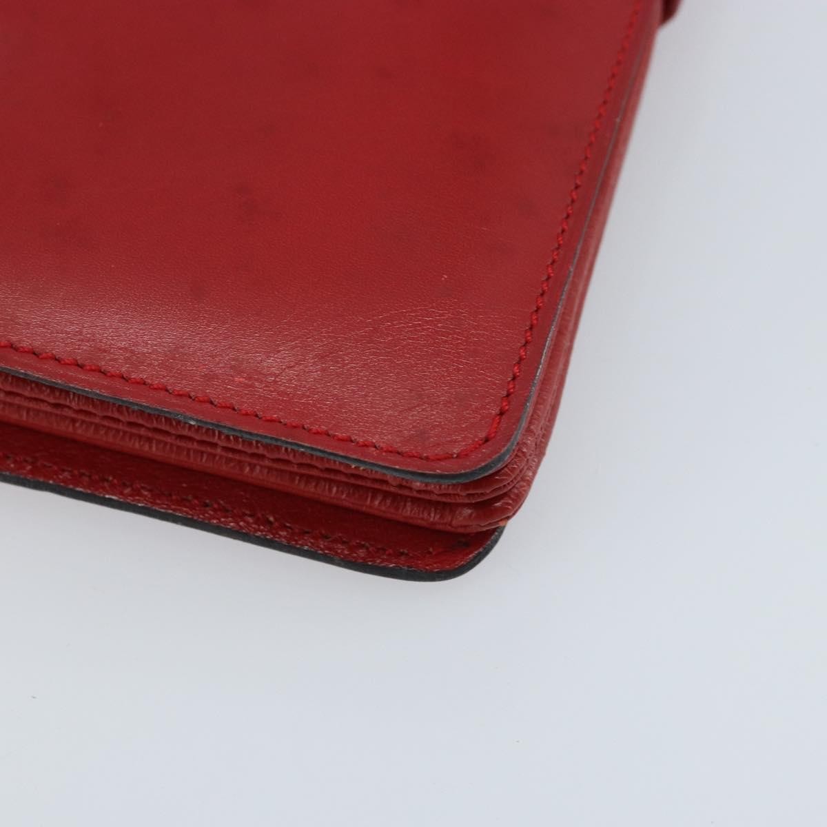 Celine Vintage Leather Red Leather Shoulder Bag Bag (Pre-Owned)