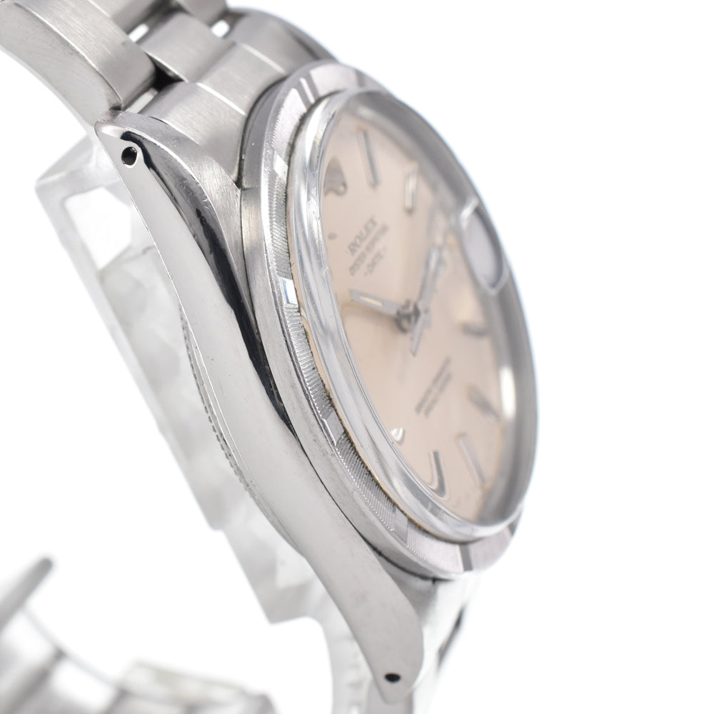 Rolex Oyster Perpetual Date Automatic Stainless Steel And Yellow Gold With Diamond Markers Watch (Pre-Owned)
