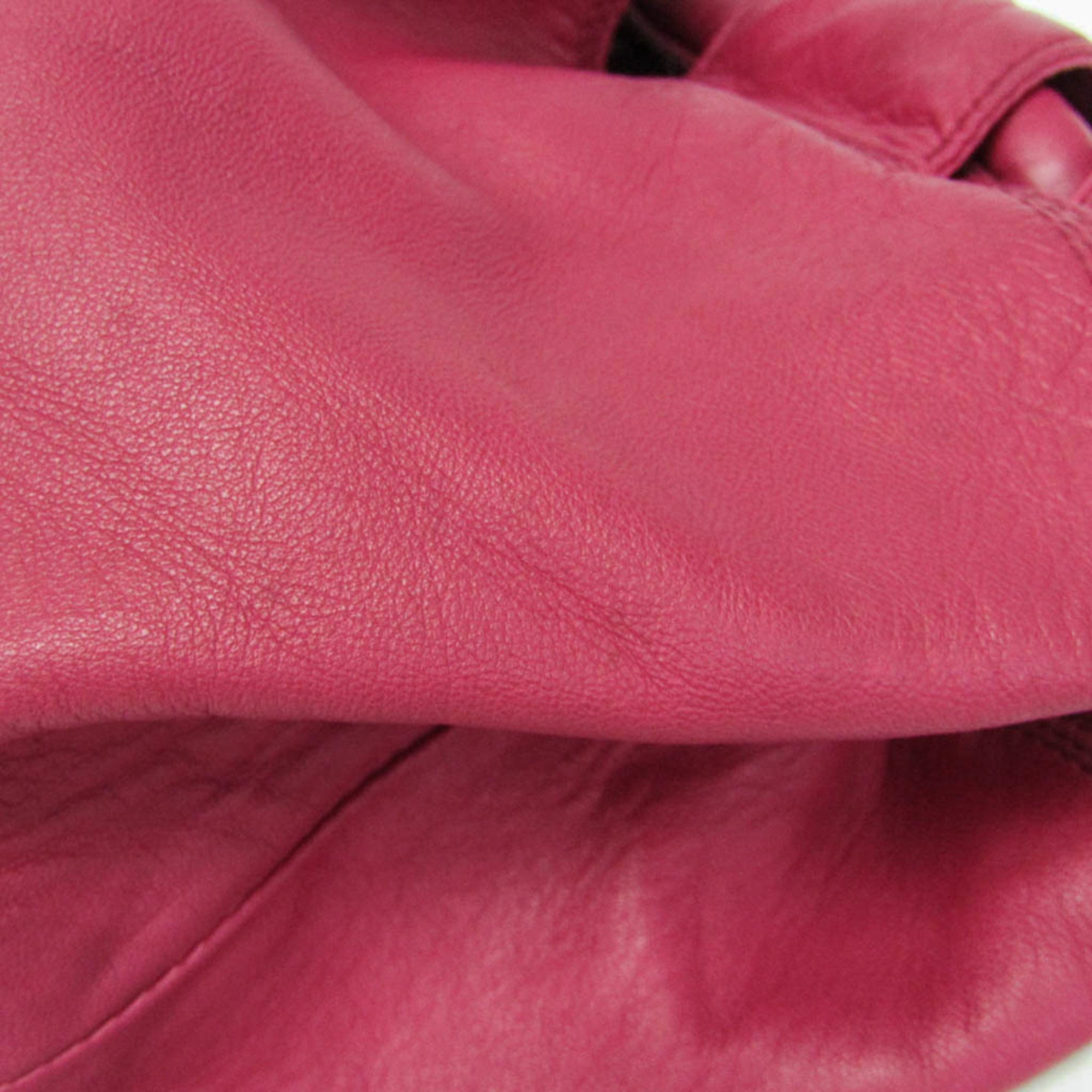 Loewe Anagram Logo Nappa Aire Hand Leather Pink Leather Handbag (Pre-Owned)