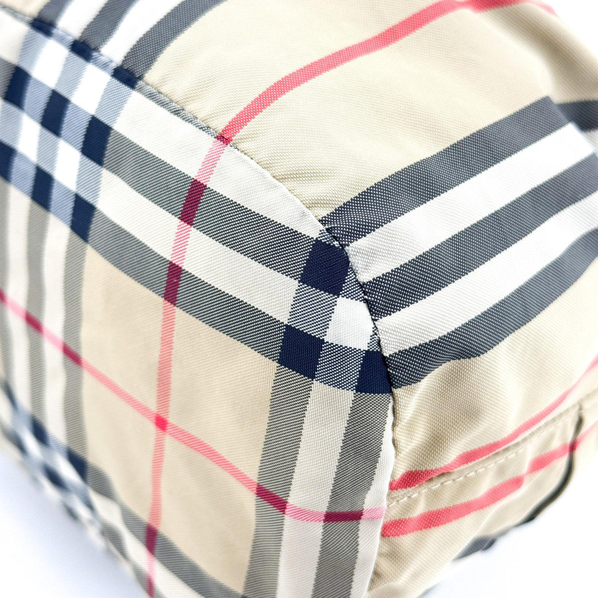 Burberry Phoebe Drawstring Camo Canvas Beige Nylon Clutche & Pouche Bag (Pre-Owned)