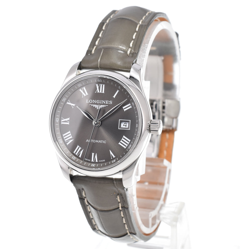 Longines Elegant Collection Automatic Stainless Steel And Alligator Watch (Pre-Owned)