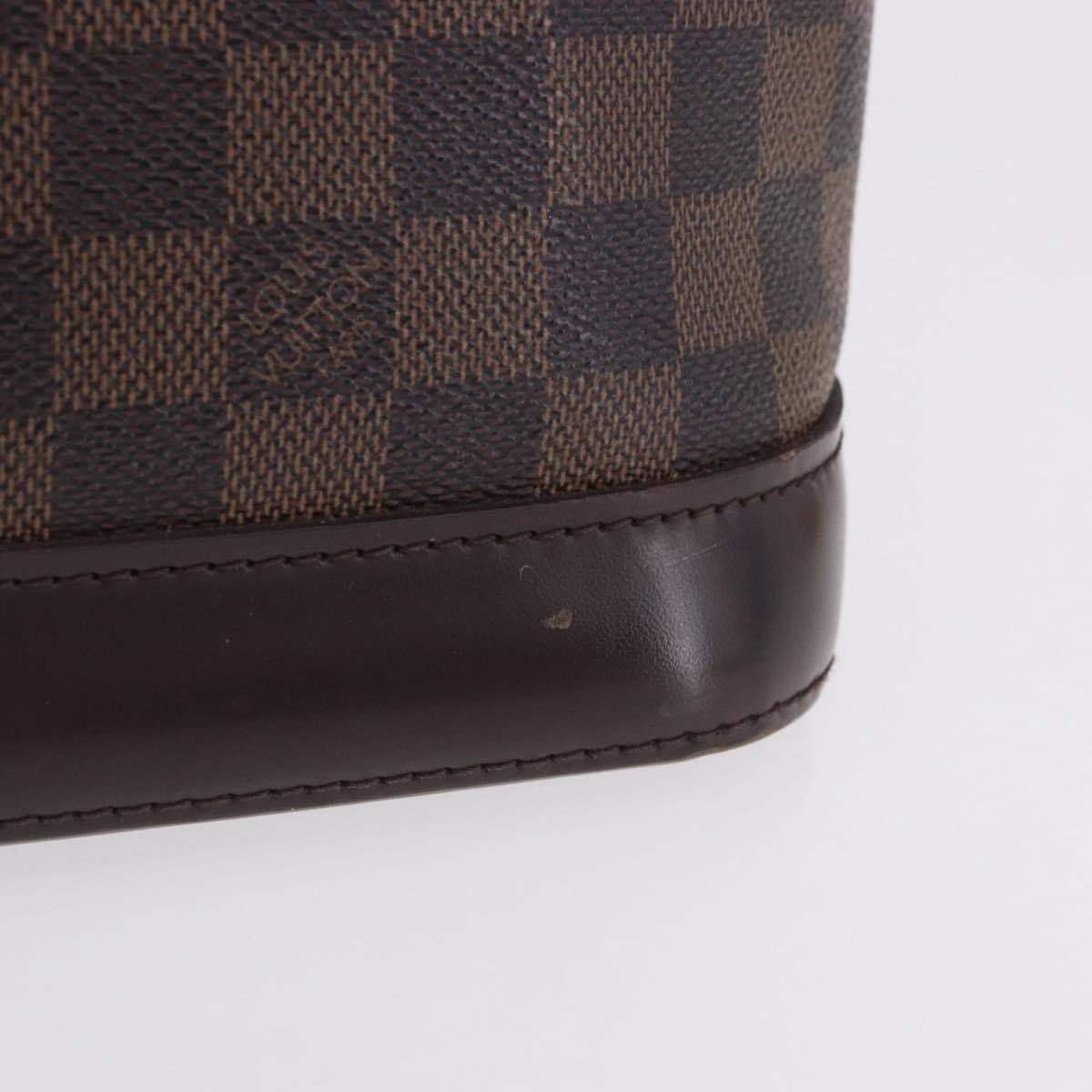Louis Vuitton Alma Damier Brown Canvas Handbag (Pre-Owned)