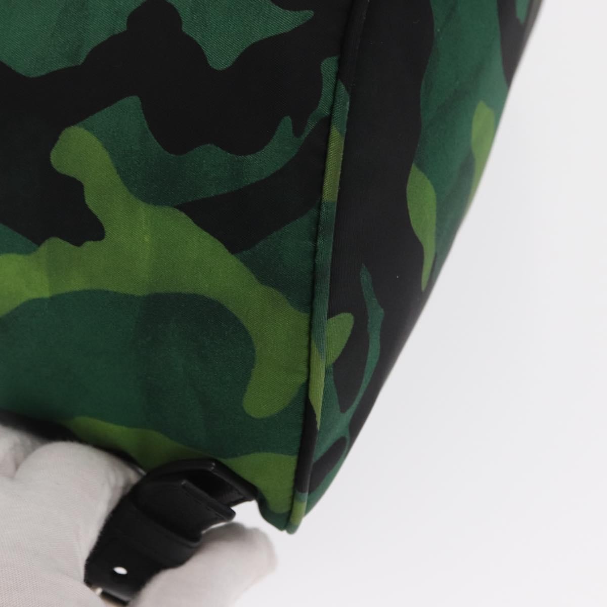 Prada Camouflage Tessuto Green Nylon Backpack Bag (Pre-Owned)
