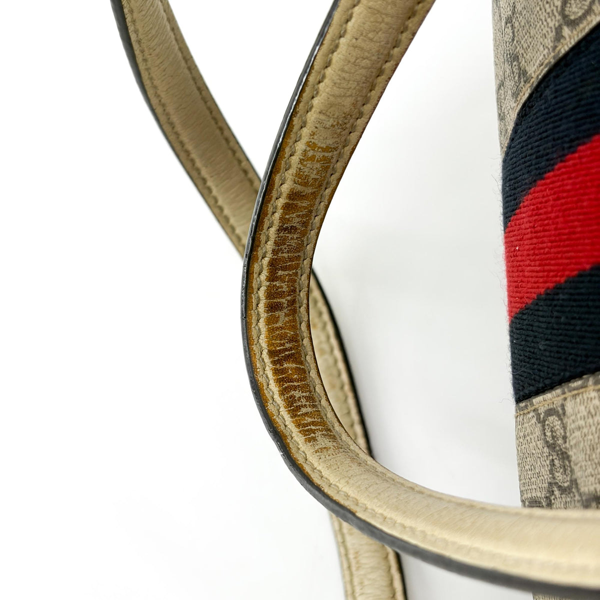 Gucci Ophidia Shopping Gg Coated Canvas Beige Canvas Tote Bag Bag (Pre-Owned)