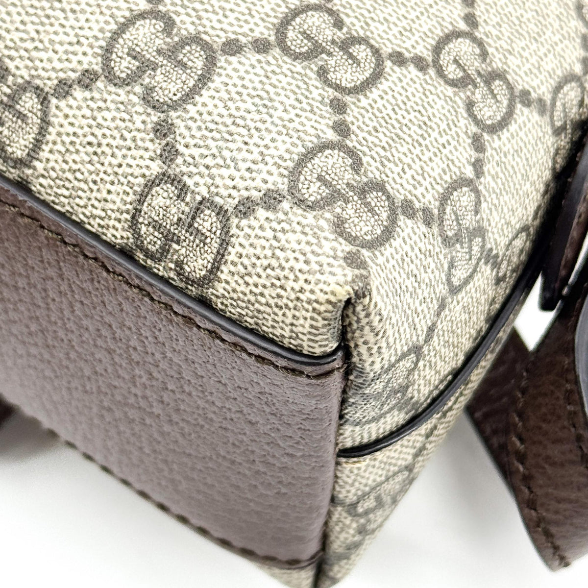 Gucci Ophidia Dome Gg Coated Canvas Brown Canvas Shoulder Bag Bag (Pre-Owned)