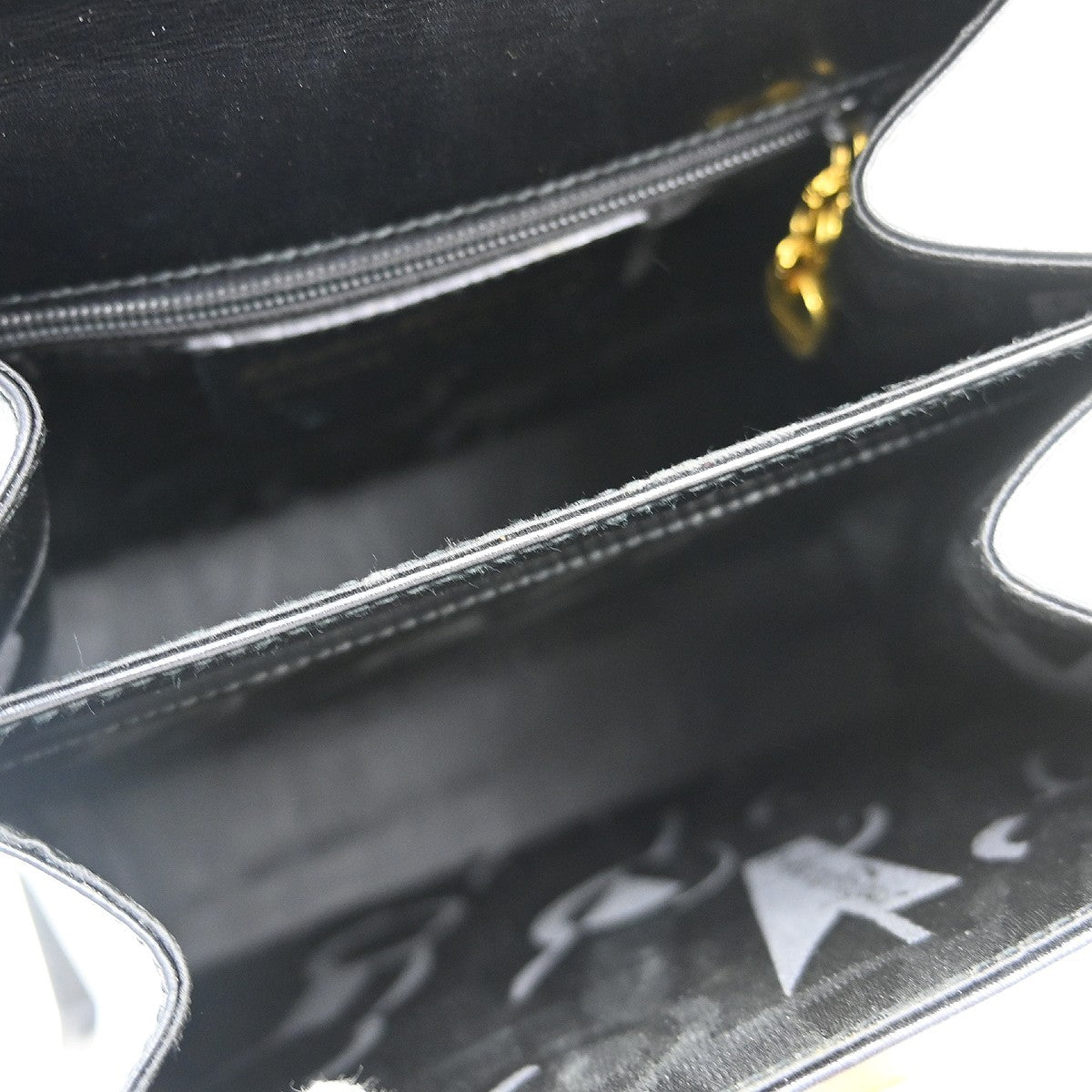 Salvatore Ferragamo Gancini Convertible Top Handle Leather Black Leather Handbag (Pre-Owned)
