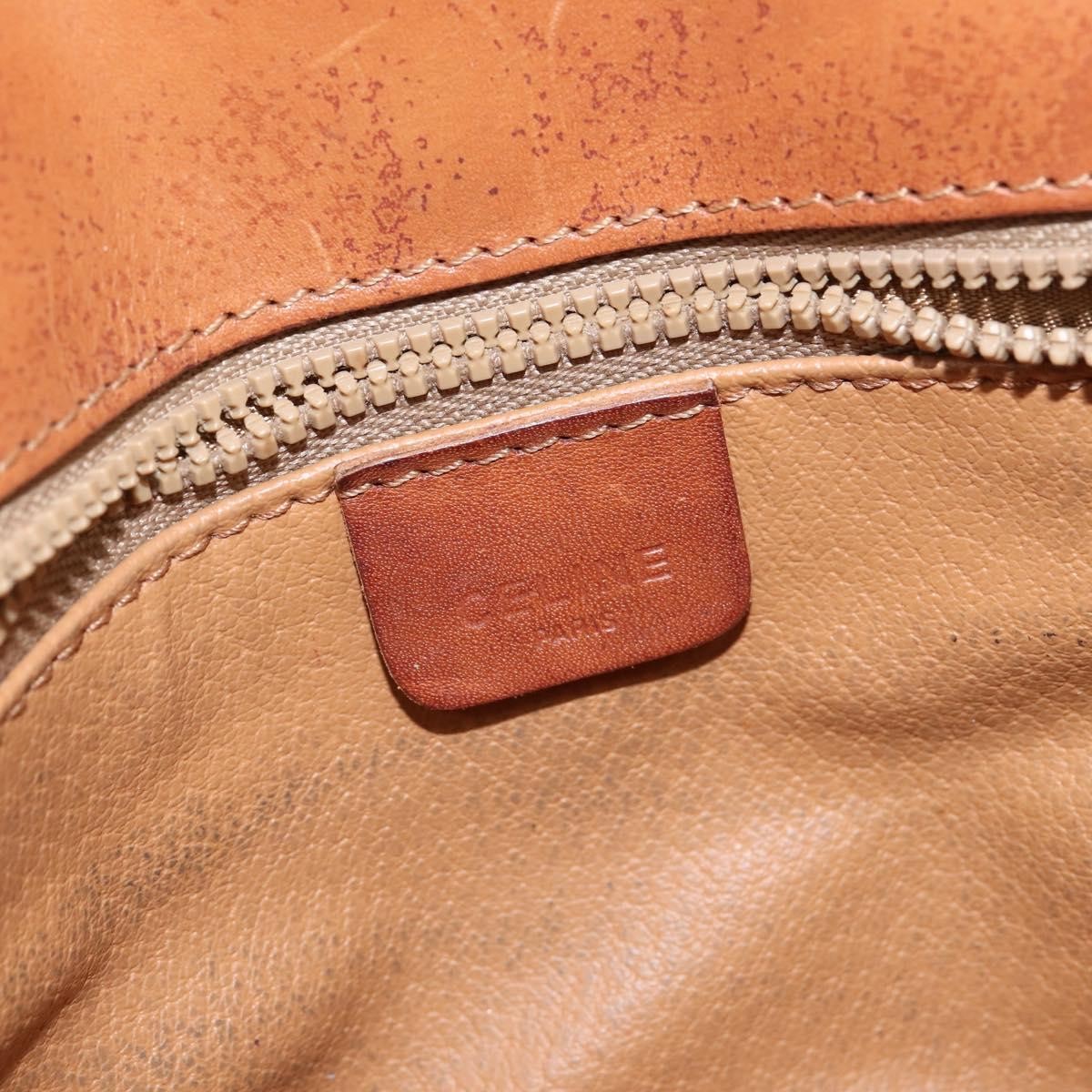Celine Macadam Shoulder Pvc Leather Brown Pvc Shoulder Bag Bag (Pre-Owned)